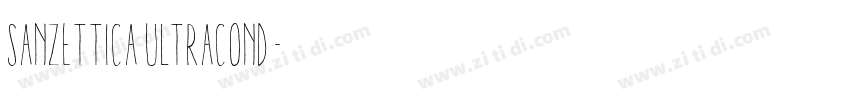 Sanzettica UltraCond字体转换